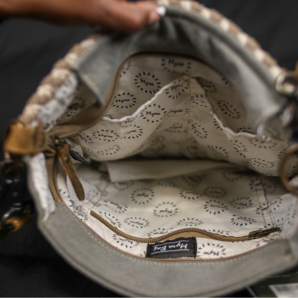 Chevron Patterned Shoulder Bag - Picture 3 of 3